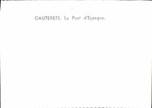MODERN CARD Cauterets the Bridge of Espns