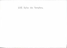 MODERN CARD Luz Church Of Templiers