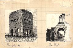 VINTAGE POSTCARD Autun Romain Theater