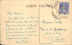 VINTAGE POSTCARD Autun Ediftee Romain says Temple of Janus