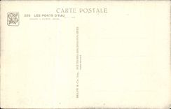 VINTAGE POSTCARD Water Paris Bridges