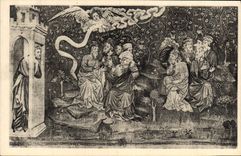 La POSTAL de la VENDIMIA encoleriza el museo del efectivo sabio de la apocalipsis de las tapicerías el número del animal