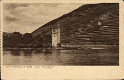 VINTAGE POSTCARD Der Beautiful Mauseturm Bingen