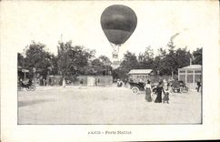 CPA Paris Porte Maillot Ballon Mongolfiere