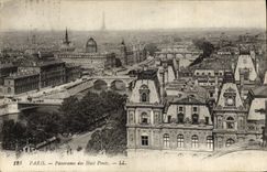 CPA Paris Panorama Des Huit Ponts