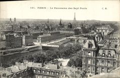 CPA Paris Le Panorama Des Sept Ponts