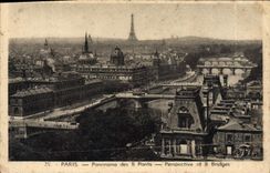 CPA Paris Panorama Des 8 Ponts 