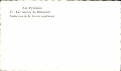 MODERN CARD Peyrenees the Caves De Betharram Stalactites Of the Higher Cave
