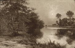 VINTAGE POSTCARD Living rooms Of Paris Alert Rigolot Close Of the Day