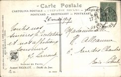 VINTAGE POSTCARD Living rooms Of Paris Alert Rigolot Close Of the Day