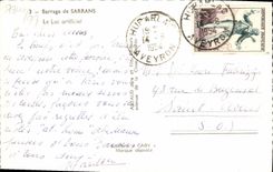 MODERN CARD Stopping De Sarrans the Artificial Lake