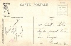 CPA A La Manoeuvre De l'Amarre Doucement Garcons Doucement Militaria Bateau 