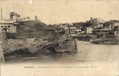 CPA Biarritz Le Srmaphore La Tour De l'Atayale Et Pont BVieux