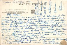 VINTAGE POSTCARD the ossuary And the National Cemetery De Douaumont