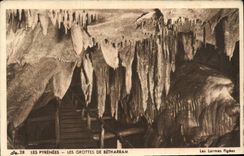 VINTAGE POSTCARD the Pyrenees Caves of Betharram fixed tears