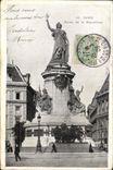 CPA Paris Statue de la Republique 