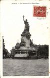 CPA Paris La Statue de la Republique 