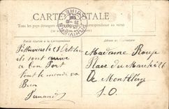 VINTAGE POSTCARD Collection Small Newspaper Paris Monument of Gambetta