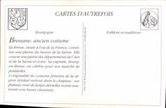 REPRO Bressane Old Costume Woman Folklore