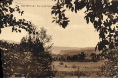 VINTAGE POSTCARD Hauteville Seen on Thiou