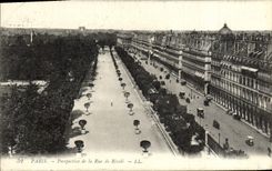 CPA Paris Perspective De La Rue De Rivoli