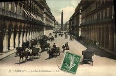 CPA Paris La Rue De Castiglione