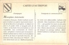 REPRO Champagne Monoplan antoinette L'aviateur Francais Hubert Latham 