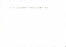 MODERN CARD St pol. Of Leon cathedral Of 15th