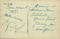 VINTAGE POSTCARD Paris the Statue Of the Republic Places Republic Lion