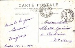 VINTAGE POSTCARD Paris the Statue Of Repbulique
