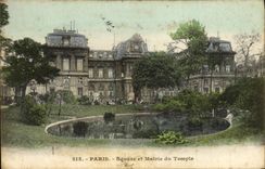 CPA Paris Square Et Mairie Du Temple