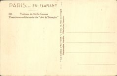 CPA Paris En Flanant Tombeau Du Soldat Inconnu