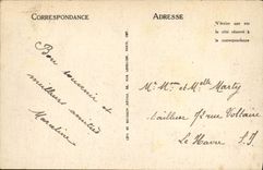 VINTAGE POSTCARD Navy Storm Small fishing boats By Heavy weather Boats