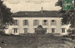 VINTAGE POSTCARD Castle De Villeron Close Moret the Frontage