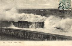 CPA Effet De Vagues
