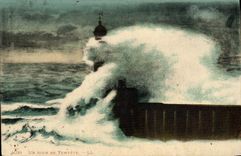 VINTAGE POSTCARD a Day Of Storm