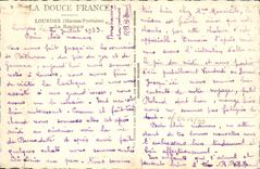 VINTAGE POSTCARD Soft France Doors the Basilica