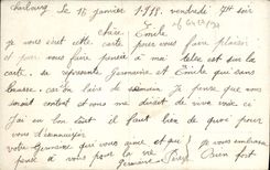 VINTAGE POSTCARD Pensez has to Me Woman Flowers