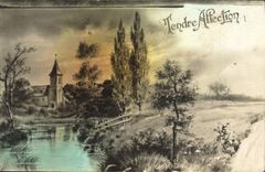 VINTAGE POSTCARD Tender Affection Fantasy