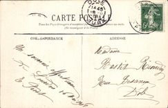 VINTAGE POSTCARD Heavy the Statue of Saint Michel