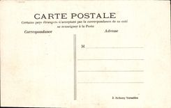 VINTAGE POSTCARD Park of Versailles colonnades