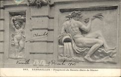 CPA Parc de Versailles Fragment du Bassin Bain de Diane