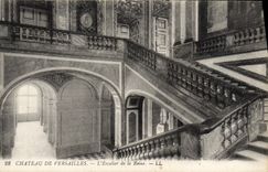 VINTAGE POSTCARD Castle Of Versailles the Staircase of the Queen