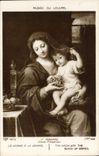 VINTAGE POSTCARD Museum Of Louvre Mignard the virgin with the bunch