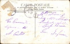 VINTAGE POSTCARD Paris On the Boulevard St Martin the newsagent Small Trades