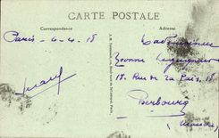 VINTAGE POSTCARD Paris Poissonniere Boulevard Seen from of the Gymnasium