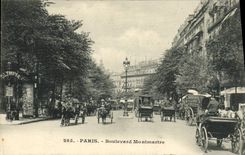 VINTAGE POSTCARD Paris Boulevard Montmartre Olympia