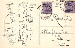 POSTAL Bruselas Manneken de la VENDIMIA y sostenido peor de Jas