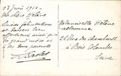 CPA Fantaisie Fleurs Porte Bonheur Fer a cheval