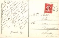 VINTAGE POSTCARD Fantasy Chick Lamb